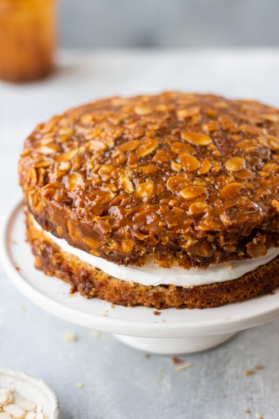 Caramelized Almond Vanilla Cake Bake With Shivesh