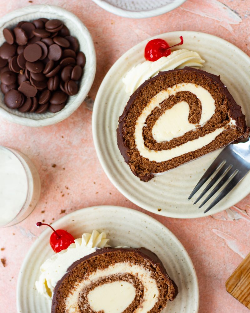 Chocolate Swiss Roll Bake With Shivesh