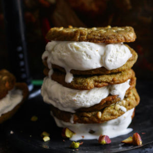 VANILLA PISTACHIO COOKIE SANDWICHES