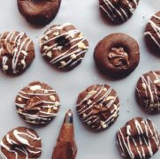 EGGLESS CHOCOLATE THUMBPRINT COOKIES