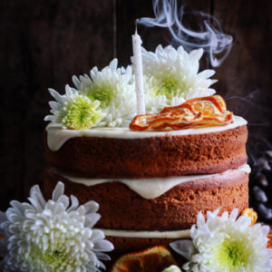 SPICED ORANGE CAKE WITH MASCARPONE