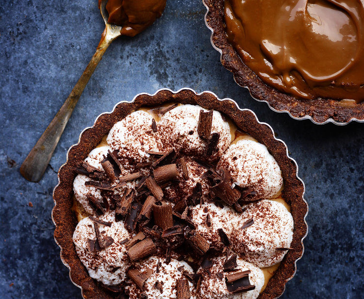 Eggless Banoffee Pie