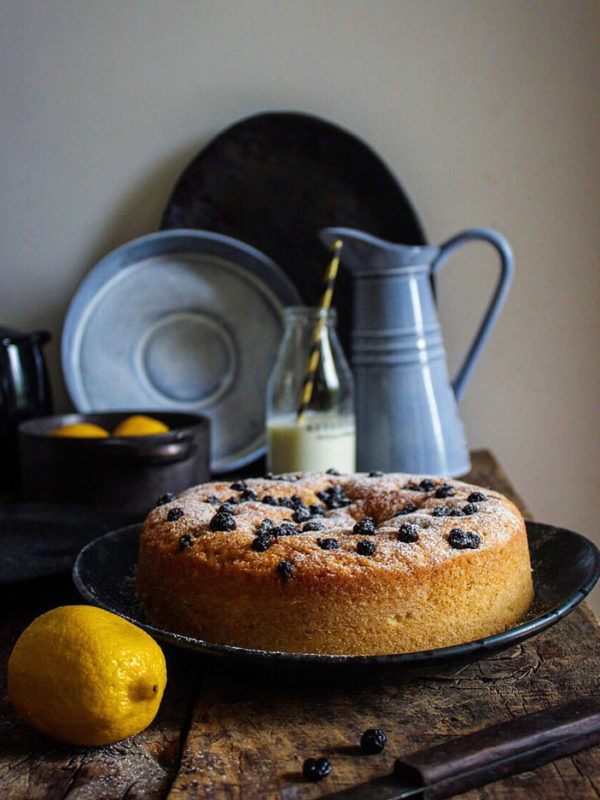 lemon and blueberry cake