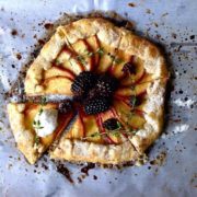 PEACH AND BLACKBERRY GALETTE