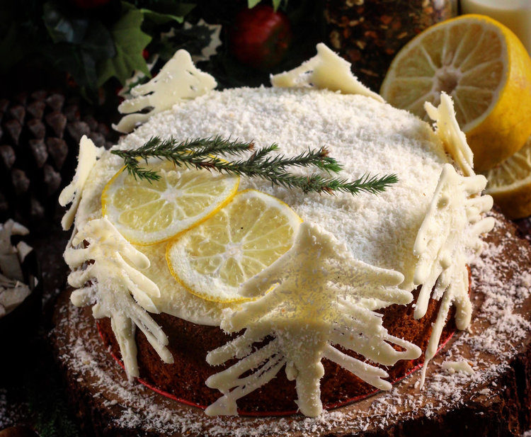 Earl Grey Lemon Coconut Cake