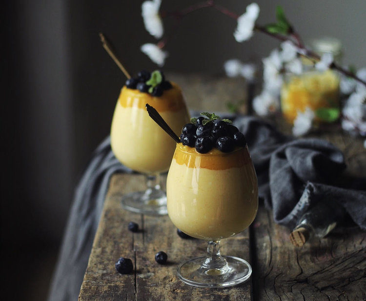 eggless mango mousse