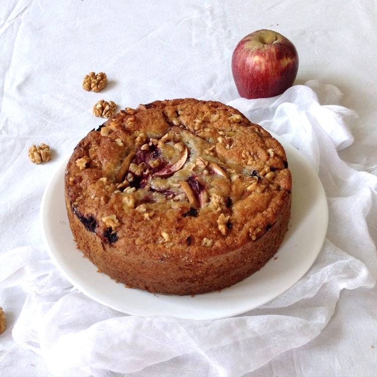 The Best Applesauce Walnut Cake Recipe - On My Kids Plate