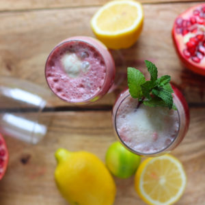 POMEGRANATE ICE-CREAM FLOAT