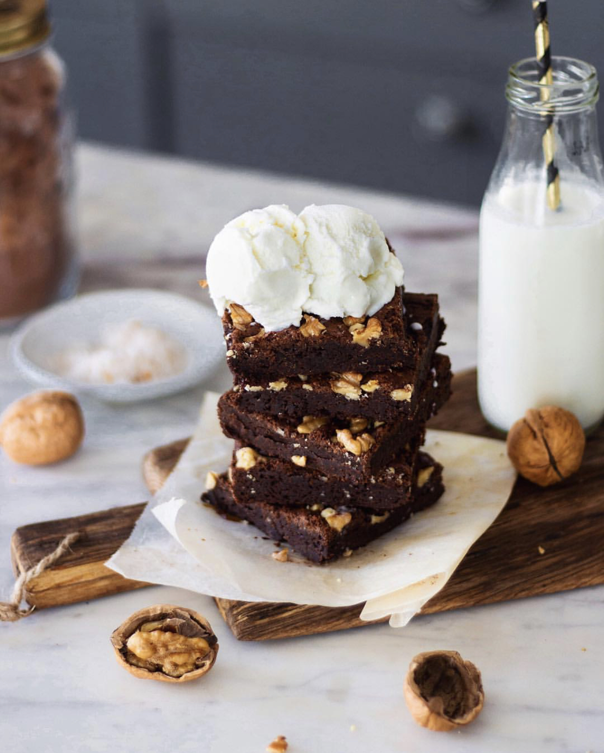 Fudgy Eggless Brownies