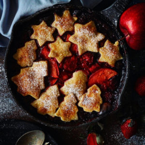 QUICK APPLE STRAWBERRY PIE