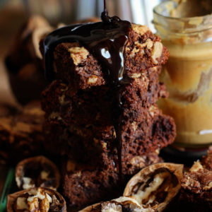 PEANUT BUTTER BROWNIES