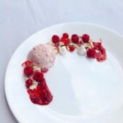 RASPBERRY AND RED-CURRANT ICE-CREAM