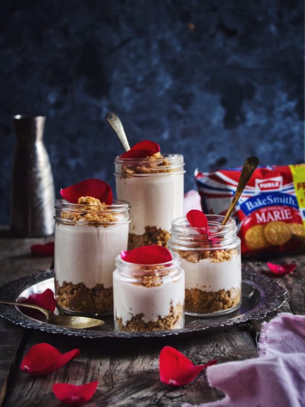 no-bake rose cheesecake