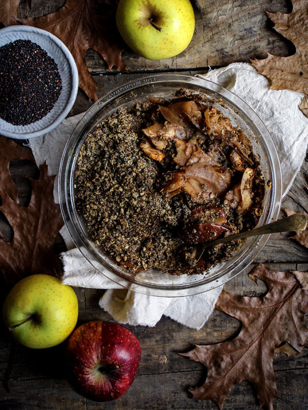 apple pear quinoa crisp