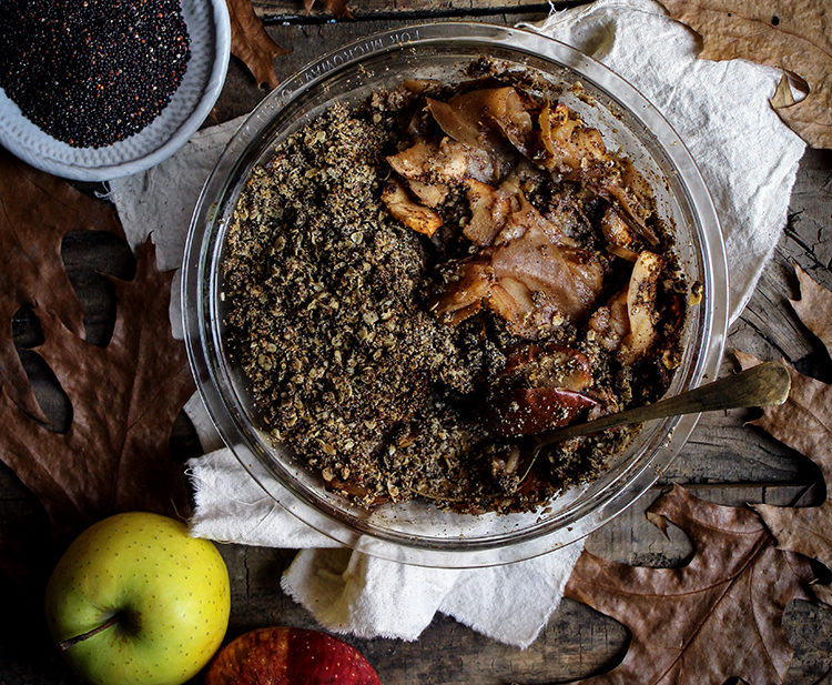 apple pear quinoa crisp