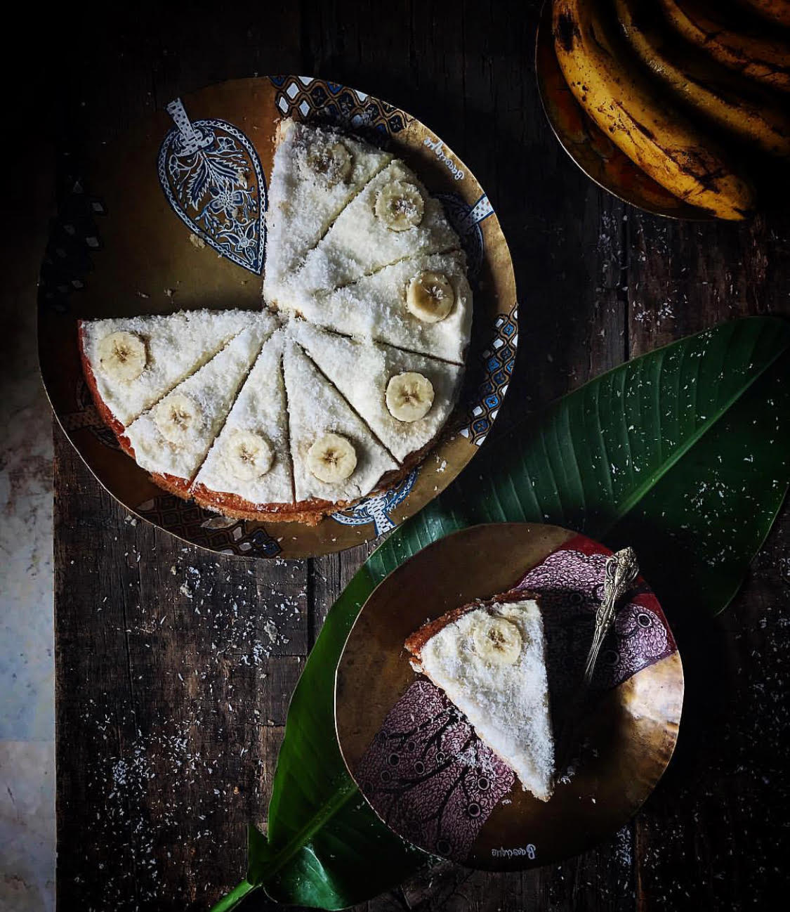 Banana, Coconut and Mango Cake