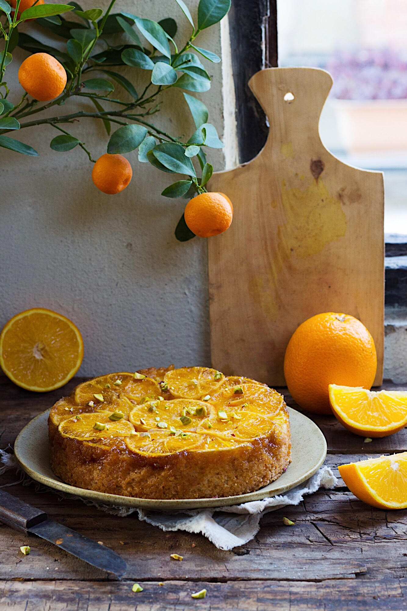 Sticky Orange and Vanilla Upside Down Cake