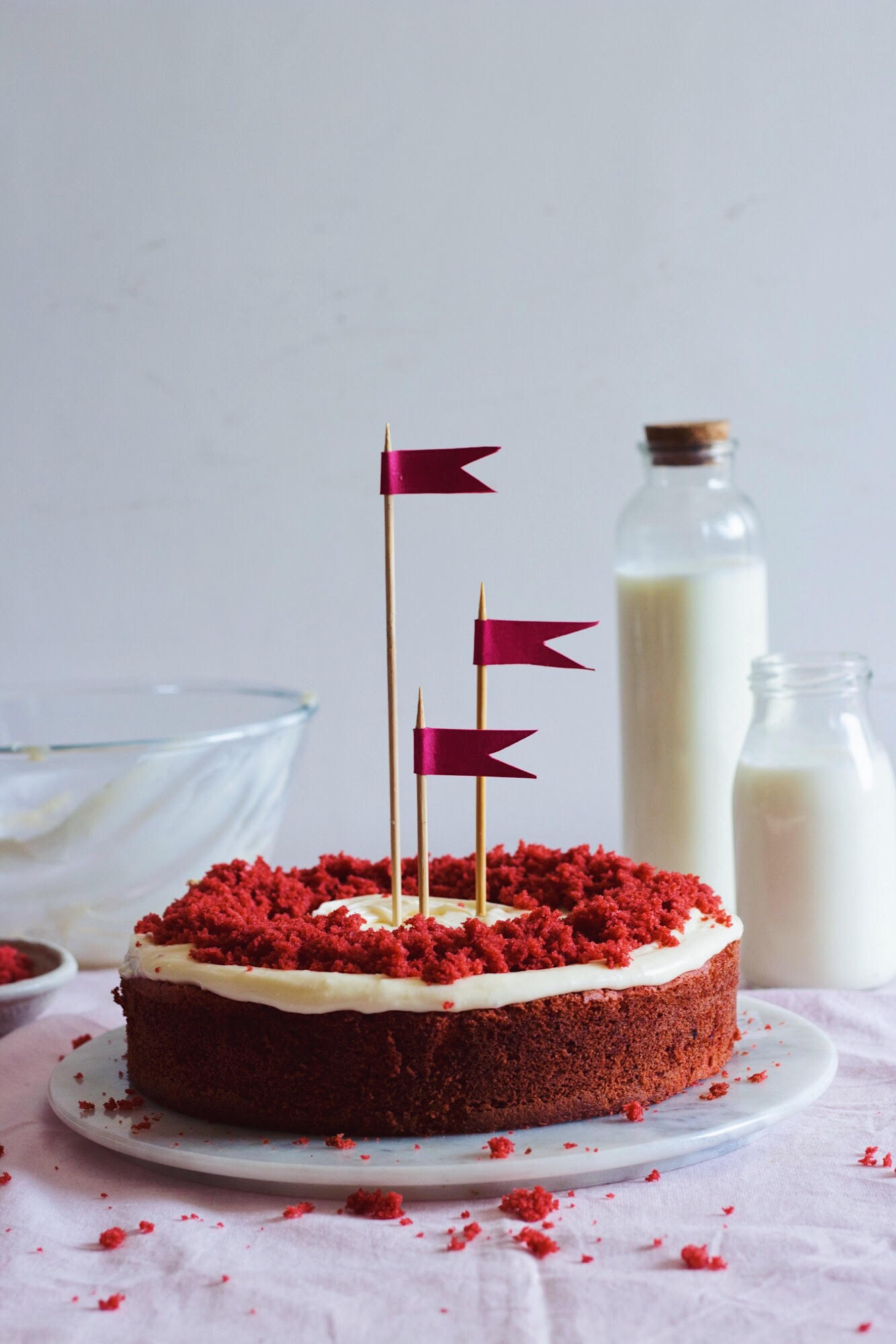 Eggless Red Velvet Cake - Gimme That Flavor