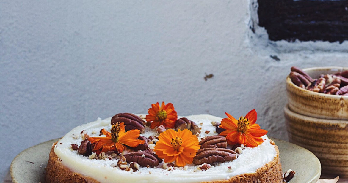 eggless carrot cake