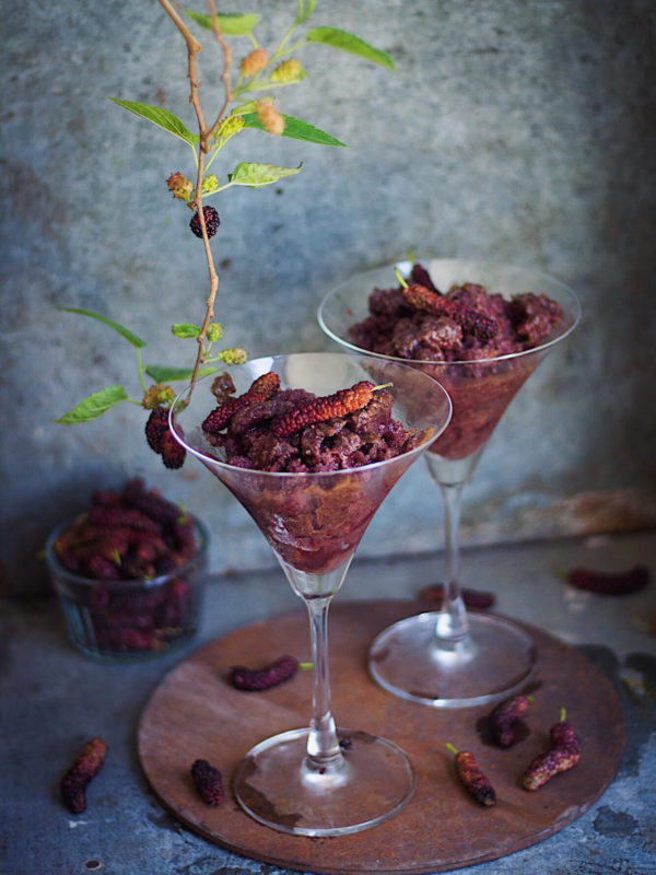 mulberry granita