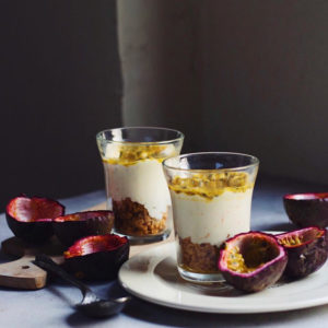 NO BAKE EGGLESS PASSION FRUIT CHEESECAKE
