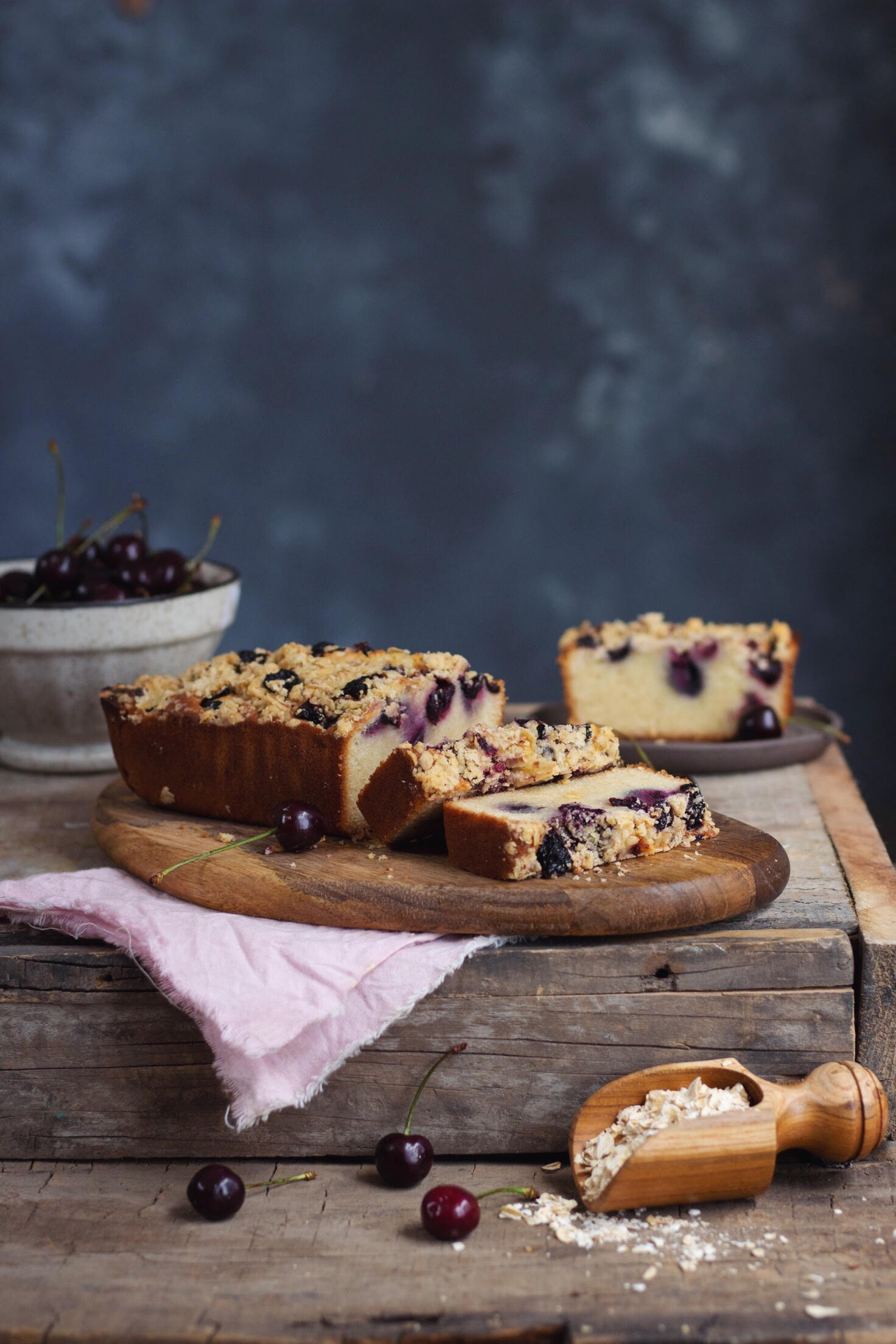 CHERRY-VANILLA LOAF CAKE 