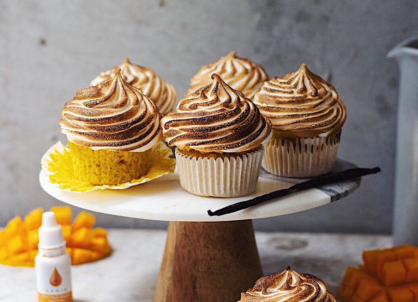 MANGO CARDAMOM CUPCAKES