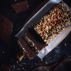 WHOLE WHEAT CHOCOLATE LOAF CAKE
