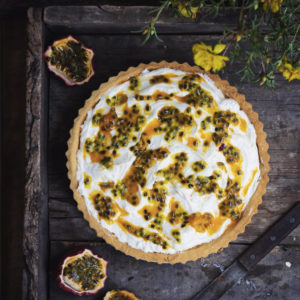 PASSION FRUIT AND CREAM CHEESE TART
