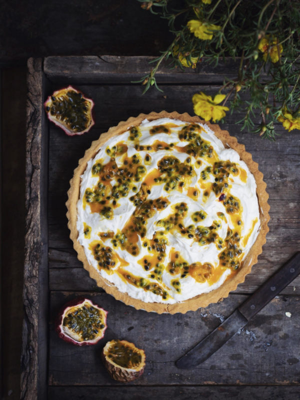 passion fruit cream cheese tart