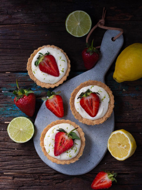 lemon strawberry tarts