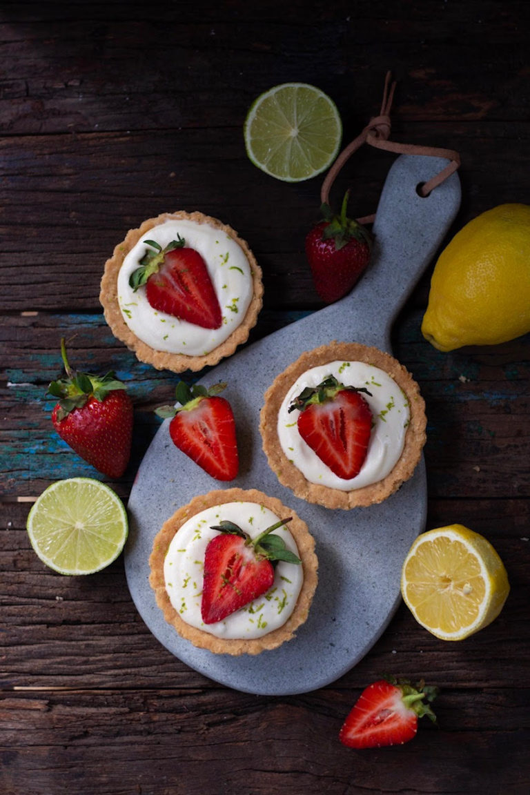 lemon strawberry tart