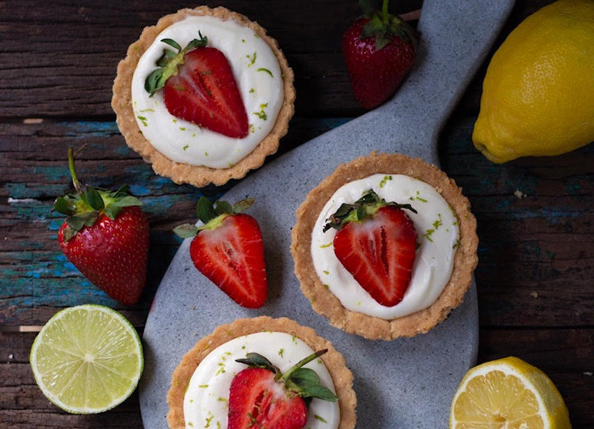 lemon strawberry tarts