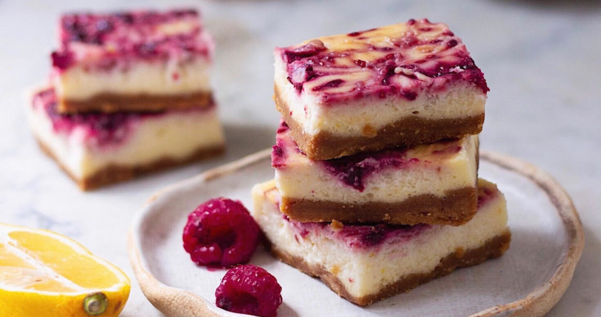 raspberry cheesecake bars