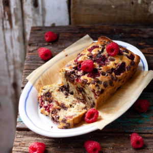 RASPBERRY CHOCOLATE CHIP BANANA BREAD