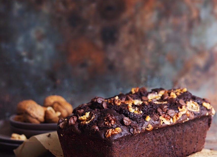TRIPLE CHOCOLATE BANANA BREAD