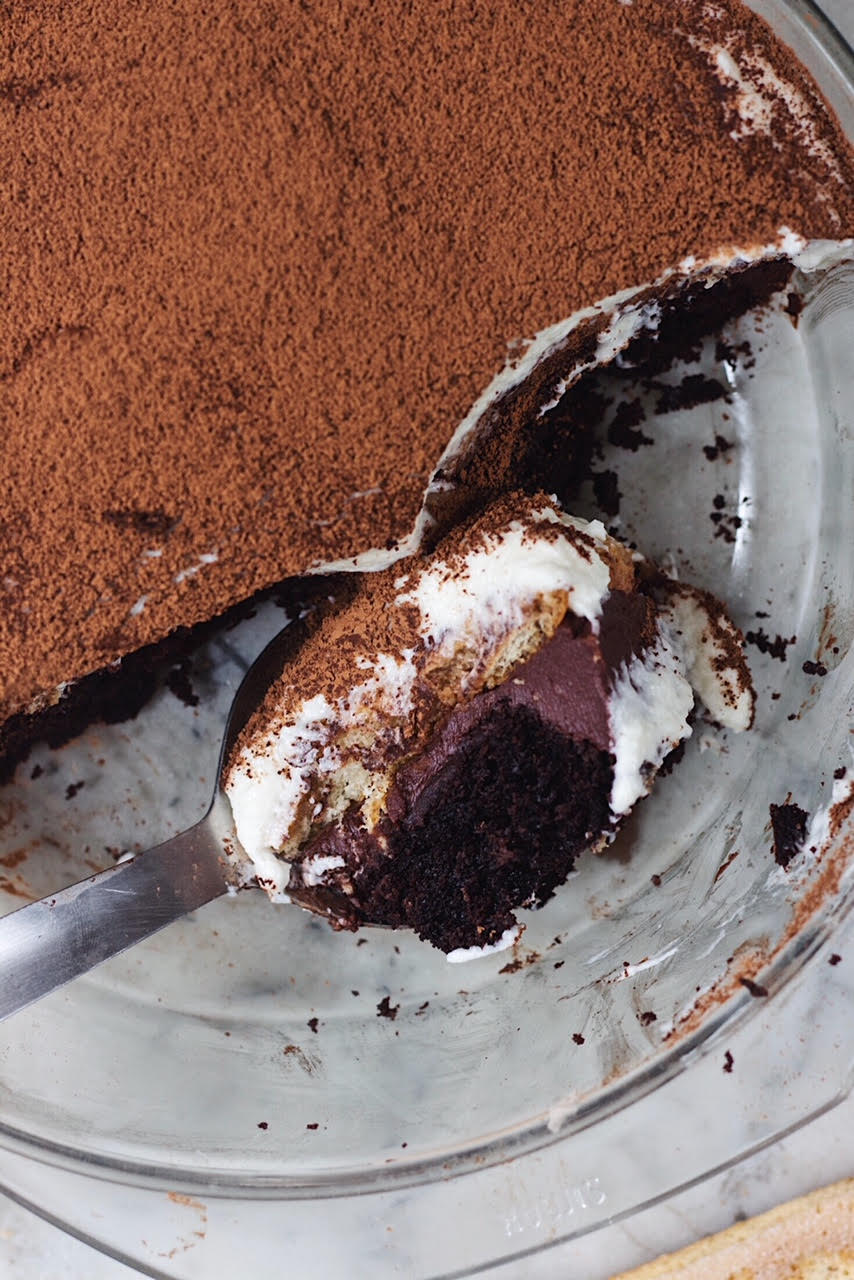 chocolate cake tiramisu