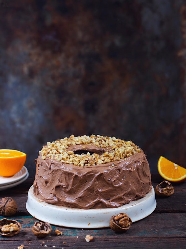 eggless chocolate orange cake