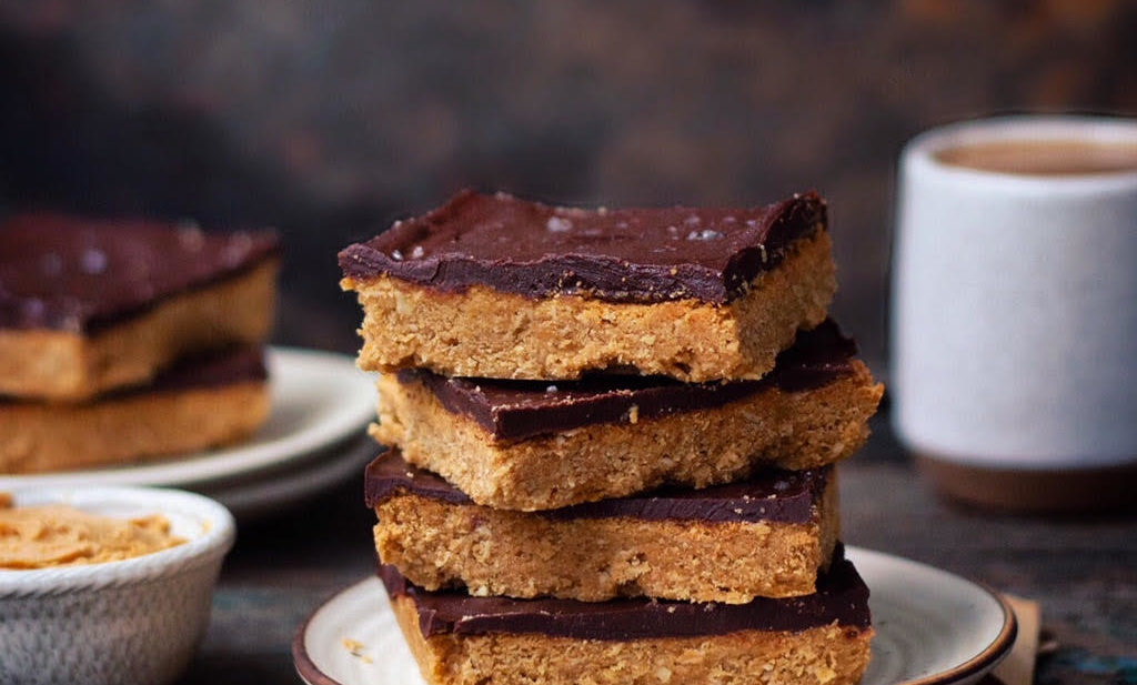 eggless peanut butter chocolate bars