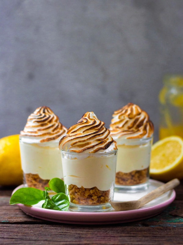 no bake lemon cheesecake shots