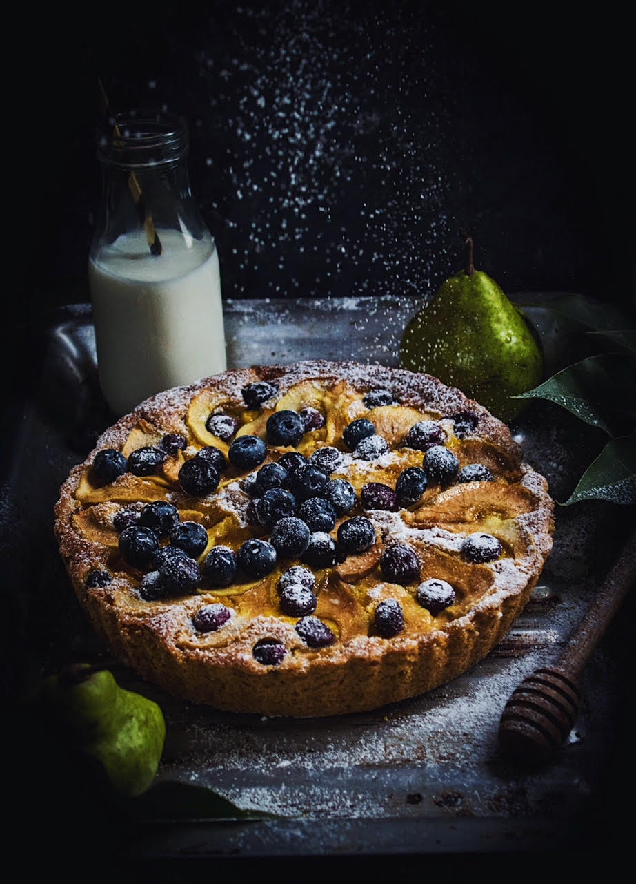 pear blueberry cake Bake with Shivesh