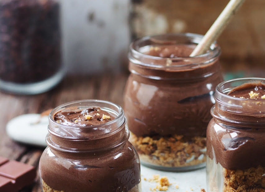 eggless mocha mousse