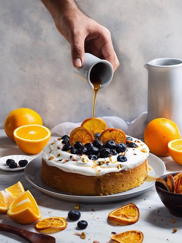 orange cake with mascarpone frosting