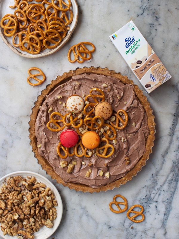 NO BAKE EGGLESS CHOCOLATE MOUSSE TART