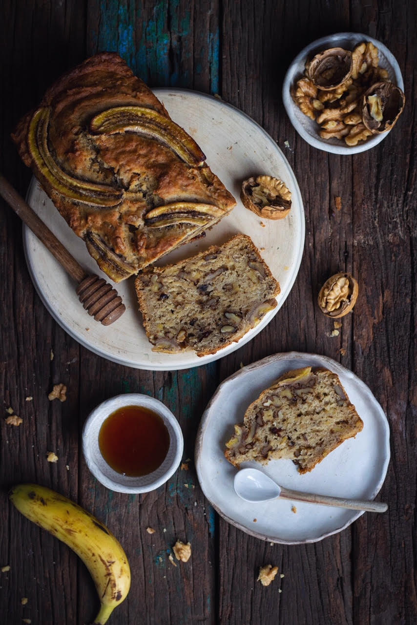 Eggless Banana Walnut Cake – Masalachilli