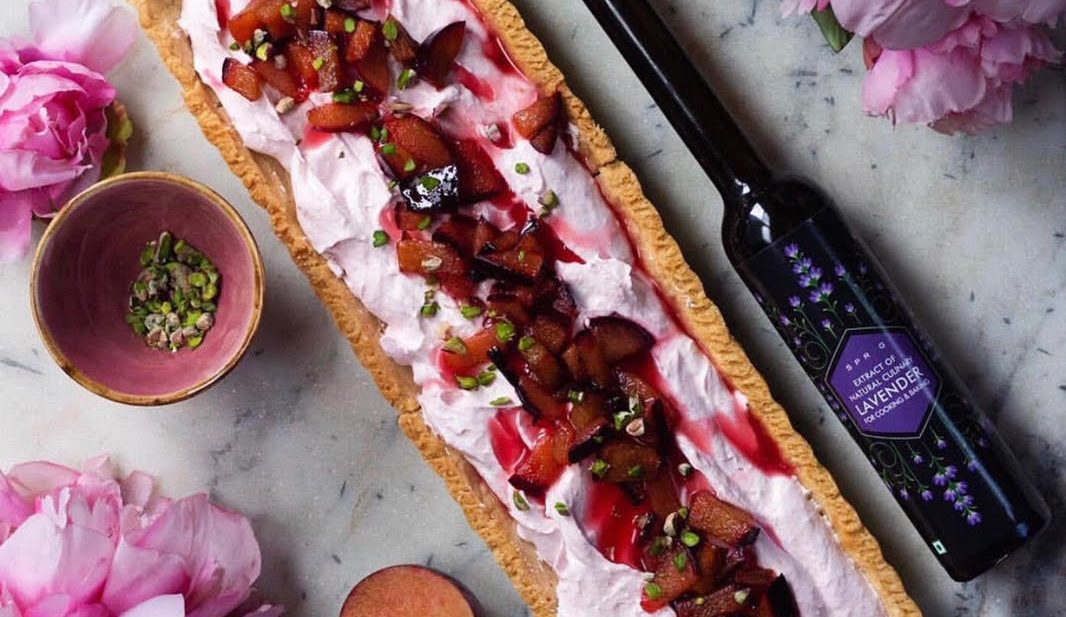 plum lavender tart