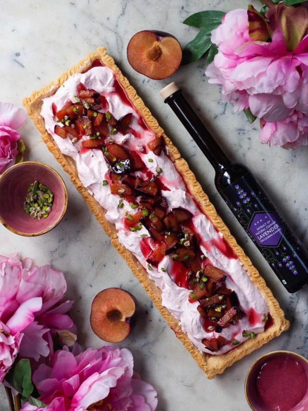 plum lavender tart