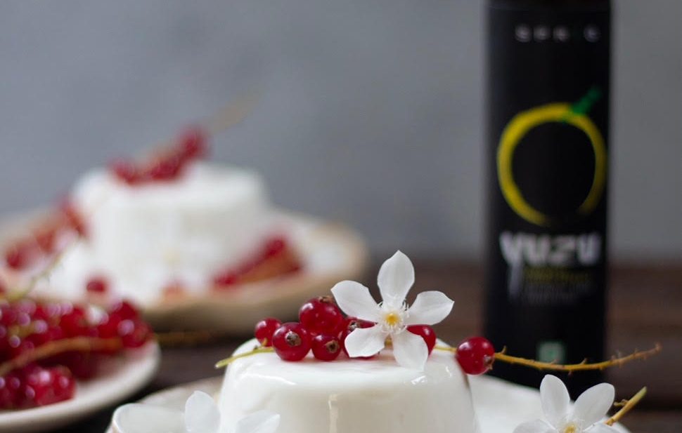 yuzu panna cotta