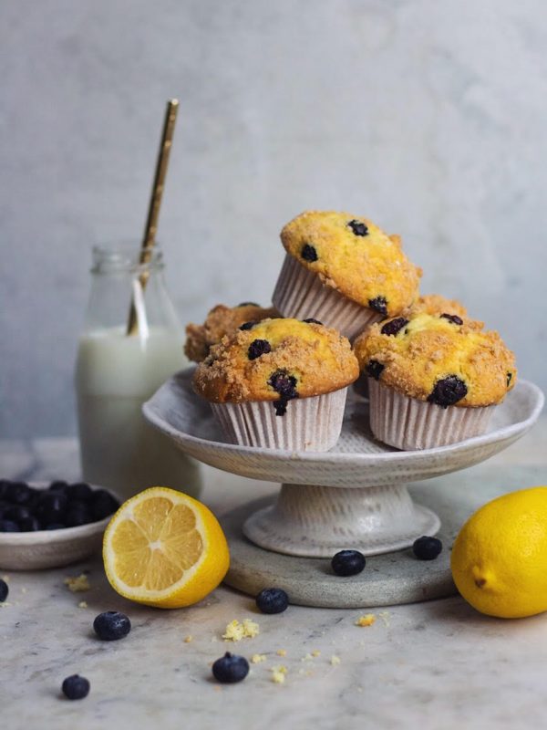 TEA INFUSED BLUEBERRY MUFFINS