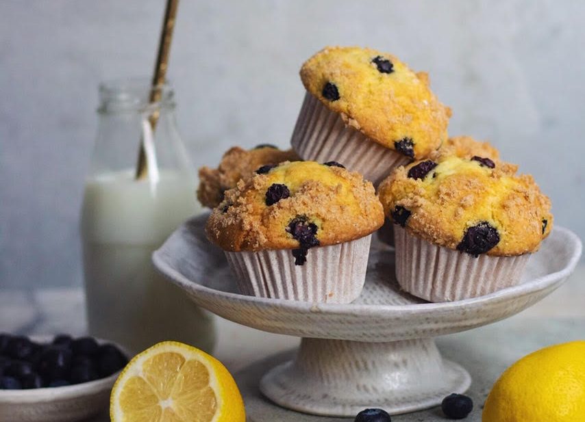 TEA INFUSED BLUEBERRY MUFFINS
